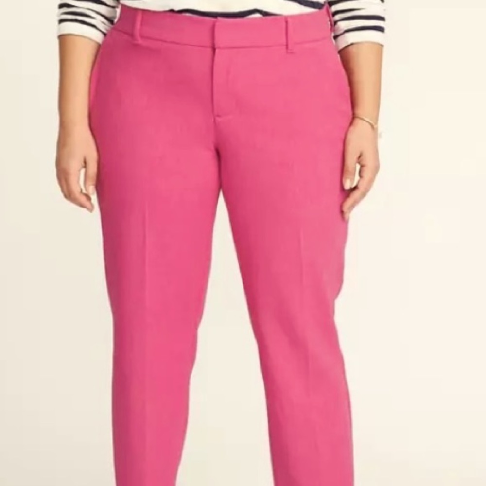 Old Navy Harper pants Mid Rise Pink sz 18 Used